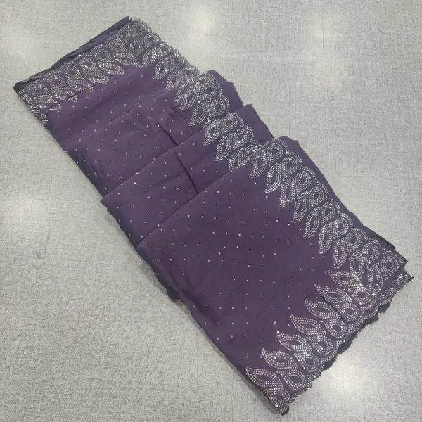 Premium Soft Shiny Silk Saree with Stone Work | SR275